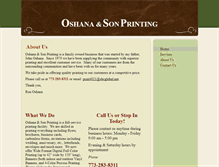 Tablet Screenshot of oshanaprinting.com